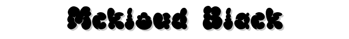 McKloud Black font